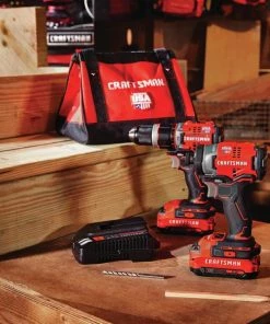 CRAFTSMAN Power Tool Combo Kits V20 2-Tool 20-Volt Max Brushless Power Tool Combo Kit with Soft Case (2-Batteries Included and Charger Included) -Craftsman Store 10475828