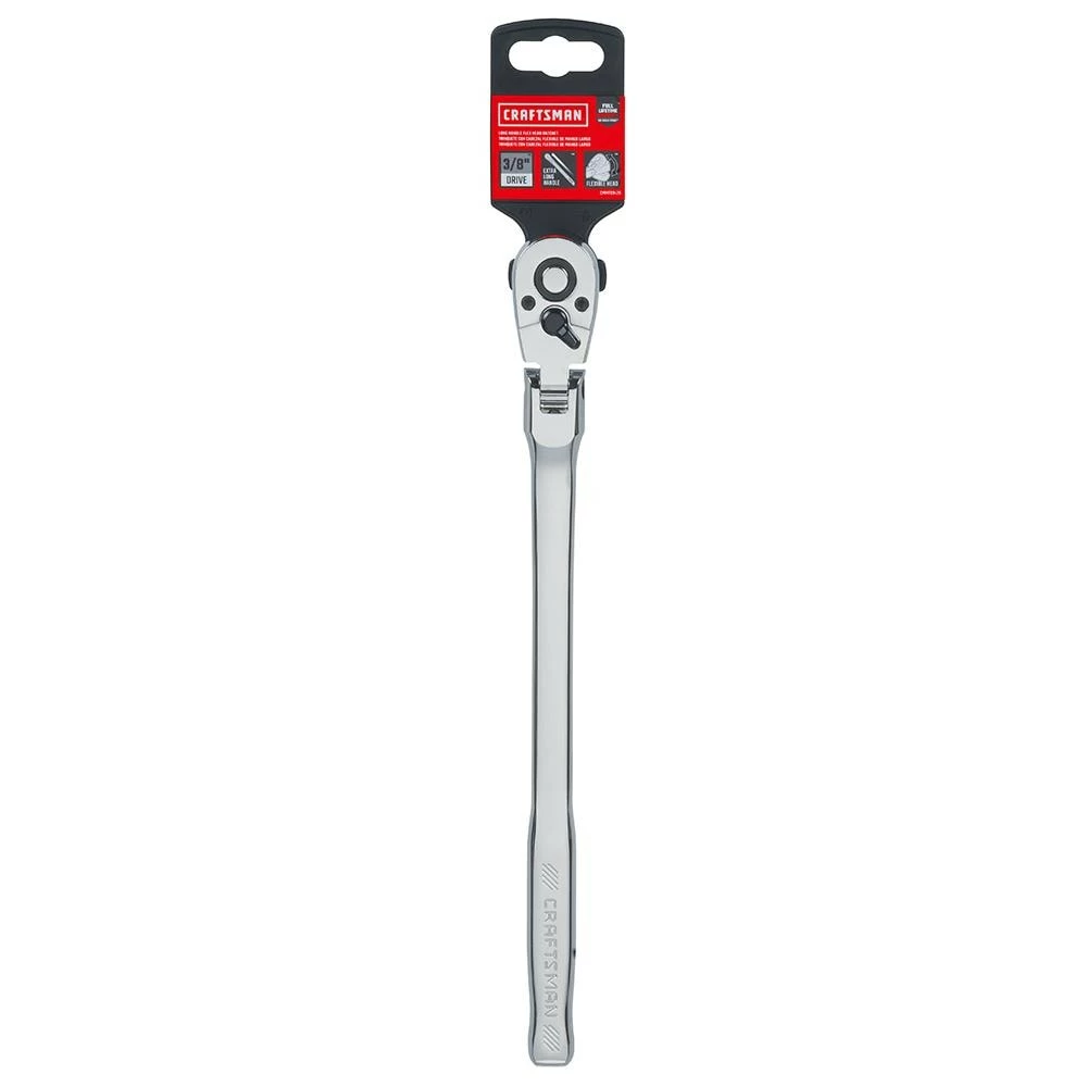 CRAFTSMAN Ratchets & Ratchet Sets 72-Tooth 3/8-in Drive Quick-release Flexible Head Standard Ratchet 3 CRAFTSMAN Ratchets & Ratchet Sets 72-Tooth 3/8-in Drive Quick-release Flexible Head Standard Ratchet - Image 3