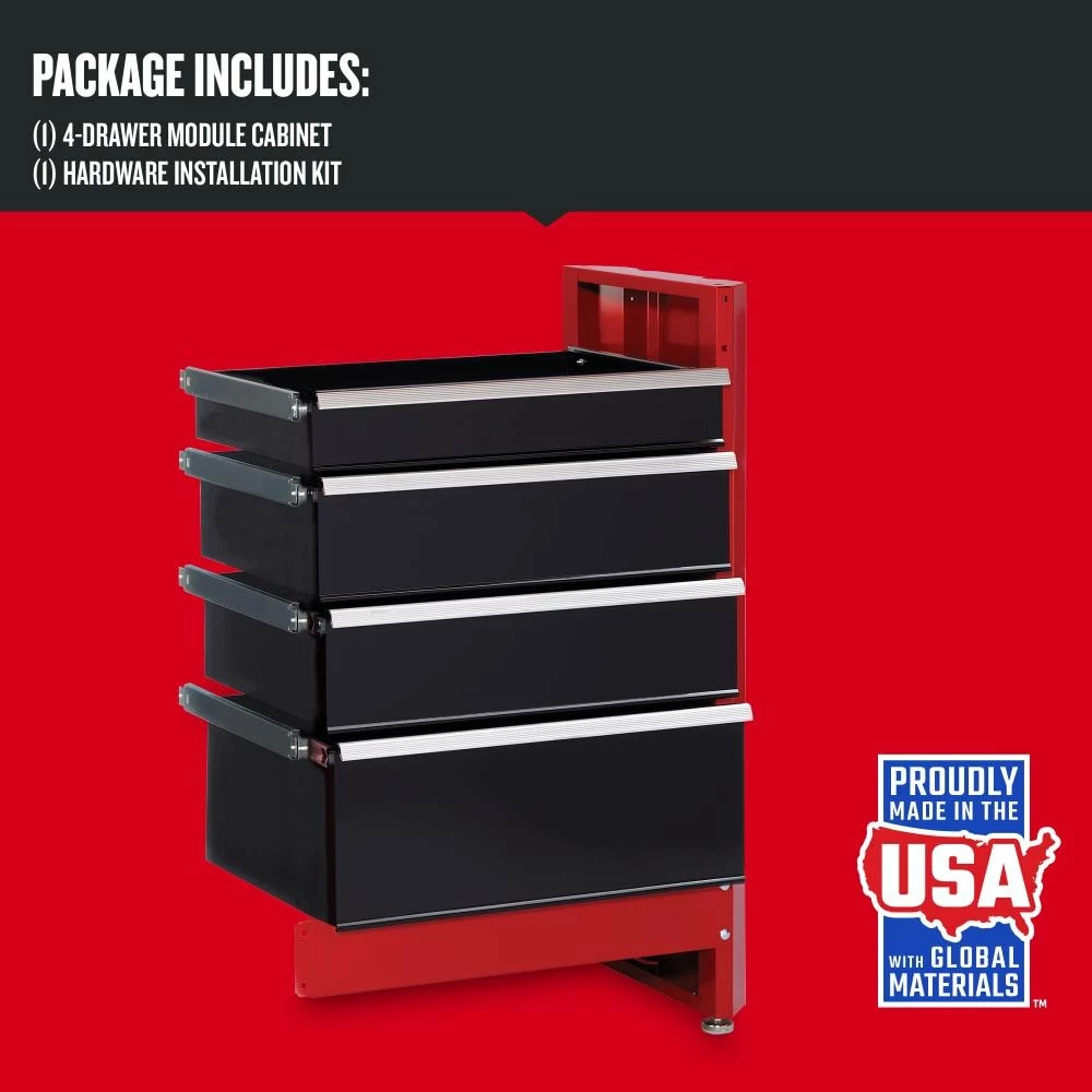 CRAFTSMAN Tool Storage Accessories 2000 Series Workbench, 4-drawer Storage Module 3 CRAFTSMAN Tool Storage Accessories 2000 Series Workbench, 4-drawer Storage Module - Image 3