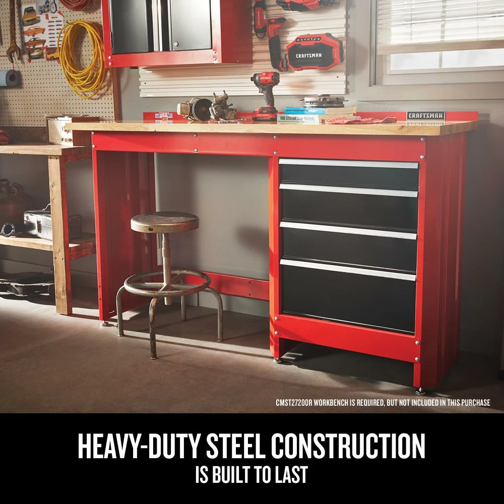 CRAFTSMAN Tool Storage Accessories 2000 Series Workbench, 4-drawer Storage Module 4 CRAFTSMAN Tool Storage Accessories 2000 Series Workbench, 4-drawer Storage Module - Image 4