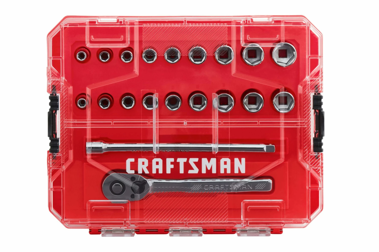 CRAFTSMAN Mechanics Tool Sets 20-Piece Standard (SAE) and Metric Combination Polished Chrome Mechanics Tool Set (1/4-in) 2 CRAFTSMAN Mechanics Tool Sets 20-Piece Standard (SAE) and Metric Combination Polished Chrome Mechanics Tool Set (1/4-in) - Image 2