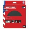 CRAFTSMAN Power Tool Sandpaper 6 In PSA Cer Discs 80 Grit 10pk 10-Piece Ceramic Alumina 80-Grit Disc Sandpaper