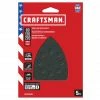 CRAFTSMAN Power Tool Sandpaper Ceramic Mouse Sht Asst Grit 5pk 5-Piece Ceramic Alumina Multi-grade Pack Detail Sandpaper