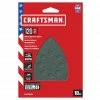 CRAFTSMAN Power Tool Sandpaper Ceramic Mouse Sht 120 Grit 10pk 10-Piece Ceramic Alumina 120-Grit Detail Sandpaper