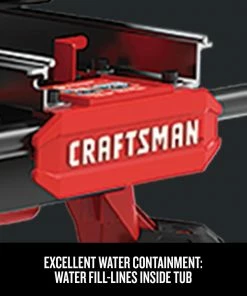 CRAFTSMAN Tile Saws 7-in 30-Amp Tabletop Sliding Table Tile Saw -Craftsman Store 11001534