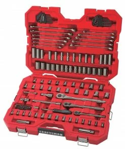 CRAFTSMAN Mechanics Tool Sets 121-Piece Standard (SAE) and Metric Combination Gunmetal Chrome Mechanics Tool Set (1/4-in; 3/8-in) 20 CRAFTSMAN Mechanics Tool Sets 121-Piece Standard (SAE) and Metric Combination Gunmetal Chrome Mechanics Tool Set (1/4-in; 3/8-in) -Craftsman Store 11213199