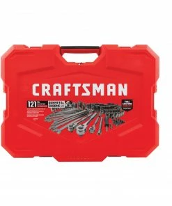 CRAFTSMAN Mechanics Tool Sets 121-Piece Standard (SAE) and Metric Combination Gunmetal Chrome Mechanics Tool Set (1/4-in; 3/8-in) 21 CRAFTSMAN Mechanics Tool Sets 121-Piece Standard (SAE) and Metric Combination Gunmetal Chrome Mechanics Tool Set (1/4-in; 3/8-in) -Craftsman Store 11213200