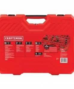 CRAFTSMAN Mechanics Tool Sets 121-Piece Standard (SAE) and Metric Combination Gunmetal Chrome Mechanics Tool Set (1/4-in; 3/8-in) 22 CRAFTSMAN Mechanics Tool Sets 121-Piece Standard (SAE) and Metric Combination Gunmetal Chrome Mechanics Tool Set (1/4-in; 3/8-in) -Craftsman Store 11213201