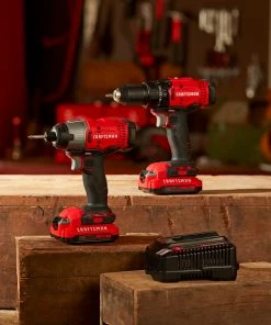 CRAFTSMAN Power Tool Combo Kits V20 2-Tool 20-Volt Max Power Tool Combo Kit with Soft Case (2-Batteries Included and Charger Included) -Craftsman Store 11351373