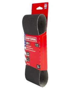 CRAFTSMAN Power Tool Sandpaper 3 In x 21 In Z/O Belt 80 Grit 2pk 2-Piece Zirconia Alumina 80-Grit Belt Sandpaper -Craftsman Store 11435562