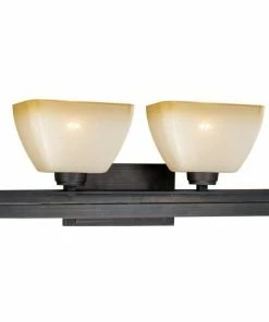 Cascadia Vanity Lights Descartes II 4-Light Bronze Craftsman Vanity Light