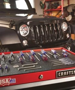 CRAFTSMAN Bottom Tool Cabinets 2000 Series 26.5-in W x 34-in H 5-Drawer Steel Rolling Tool Cabinet (Red) 13 CRAFTSMAN Bottom Tool Cabinets 2000 Series 26.5-in W x 34-in H 5-Drawer Steel Rolling Tool Cabinet (Red) -Craftsman Store 11963335