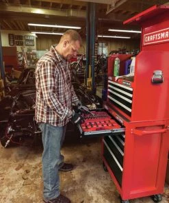 CRAFTSMAN Bottom Tool Cabinets 2000 Series 26.5-in W x 37.5-in H 5-Drawer Steel Rolling Tool Cabinet (Red) -Craftsman Store 11963343