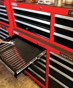 CRAFTSMAN Bottom Tool Cabinets 2000 Series 26.5-in W x 37.5-in H 5-Drawer Steel Rolling Tool Cabinet (Red) -Craftsman Store 11963349