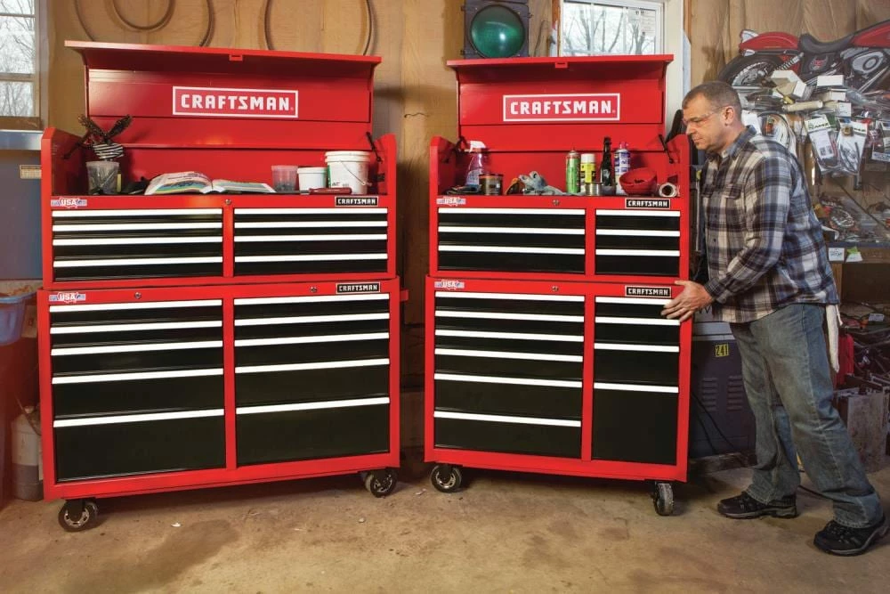 CRAFTSMAN Bottom Tool Cabinets 2000 Series 41-in W x 37.5-in H 10-Drawer Steel Rolling Tool Cabinet (Red) 17 CRAFTSMAN Bottom Tool Cabinets 2000 Series 41-in W x 37.5-in H 10-Drawer Steel Rolling Tool Cabinet (Red) - Image 17