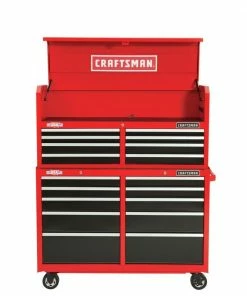 CRAFTSMAN Bottom Tool Cabinets 2000 Series 52-in W x 37.5-in H 10-Drawer Steel Rolling Tool Cabinet (Red) -Craftsman Store 11975649