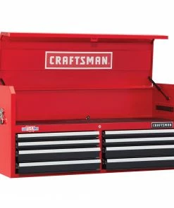 CRAFTSMAN Top Tool Chests 2000 Series 51.5-in W x 24.5-in H 8-Drawer Steel Tool Chest (Red) -Craftsman Store 11994213