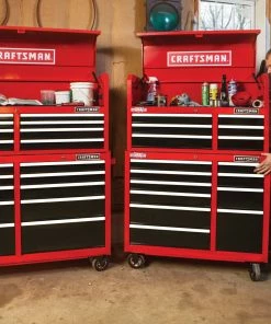 CRAFTSMAN Top Tool Chests 2000 Series 51.5-in W x 24.5-in H 8-Drawer Steel Tool Chest (Red) -Craftsman Store 11994217 scaled