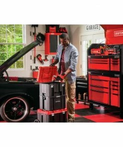 CRAFTSMAN Portable Tool Boxes VERSASTACK System 20-in Red Plastic Wheels Lockable Tool Box -Craftsman Store 11997536