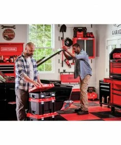 CRAFTSMAN Portable Tool Boxes VERSASTACK System 20-in Red Plastic Wheels Lockable Tool Box -Craftsman Store 11997539