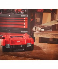 CRAFTSMAN Portable Tool Boxes VERSASTACK System 17-in Red Plastic Lockable Tool Box -Craftsman Store 12001307