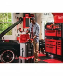 CRAFTSMAN Portable Tool Boxes VERSASTACK System 17-in Red Plastic Lockable Tool Box -Craftsman Store 12001309