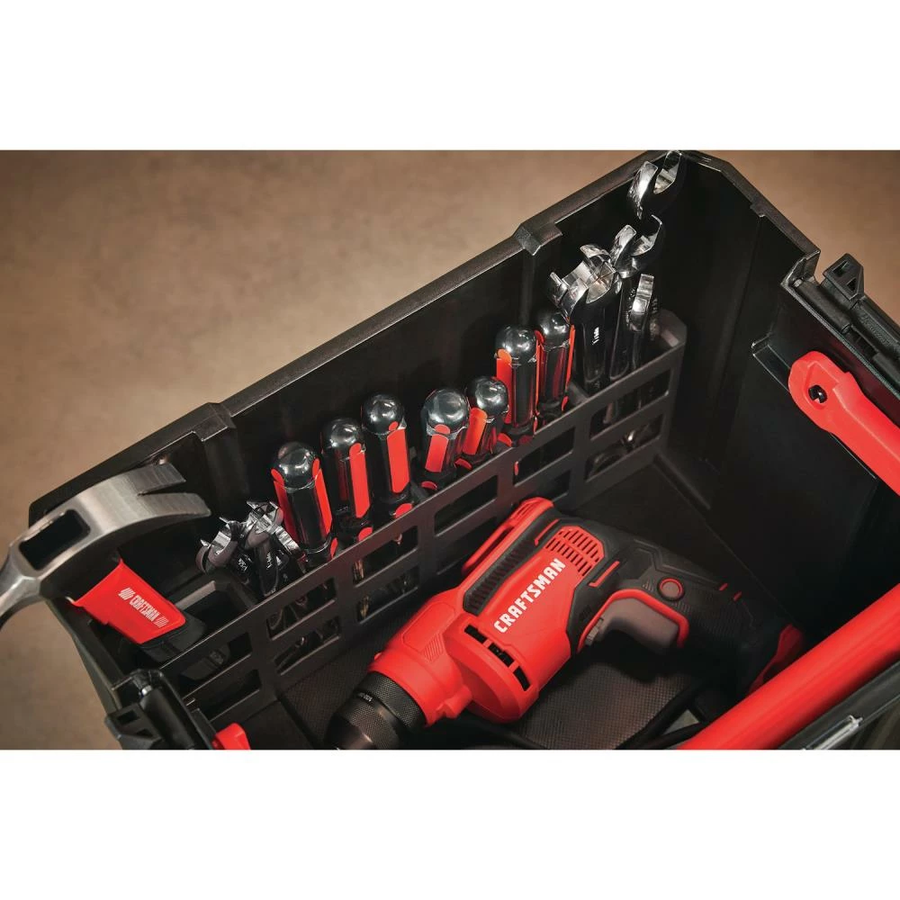 CRAFTSMAN Portable Tool Boxes VERSASTACK System 17-in Red Plastic Tool Box 3 CRAFTSMAN Portable Tool Boxes VERSASTACK System 17-in Red Plastic Tool Box - Image 3