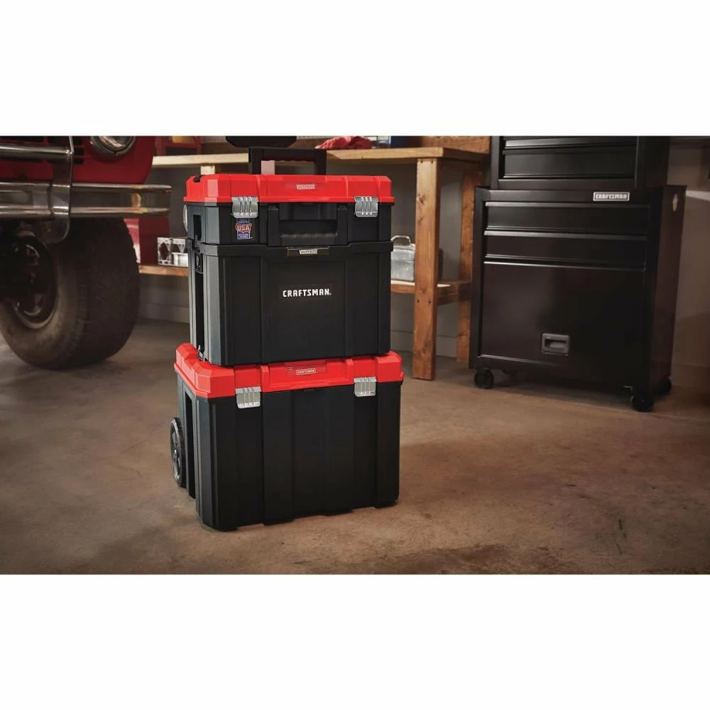 CRAFTSMAN Portable Tool Boxes VERSASTACK System 17-in Red Plastic Tool Box 4 CRAFTSMAN Portable Tool Boxes VERSASTACK System 17-in Red Plastic Tool Box - Image 4