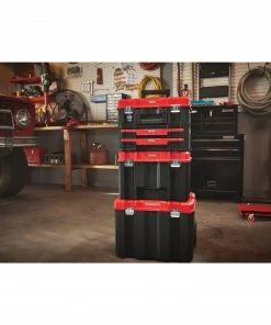 CRAFTSMAN Portable Tool Boxes VERSASTACK System 17-in 2-Drawer Black Plastic Tool Box -Craftsman Store 12004021