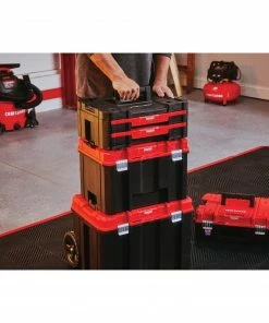 CRAFTSMAN Portable Tool Boxes VERSASTACK System 17-in 2-Drawer Black Plastic Tool Box -Craftsman Store 12004023