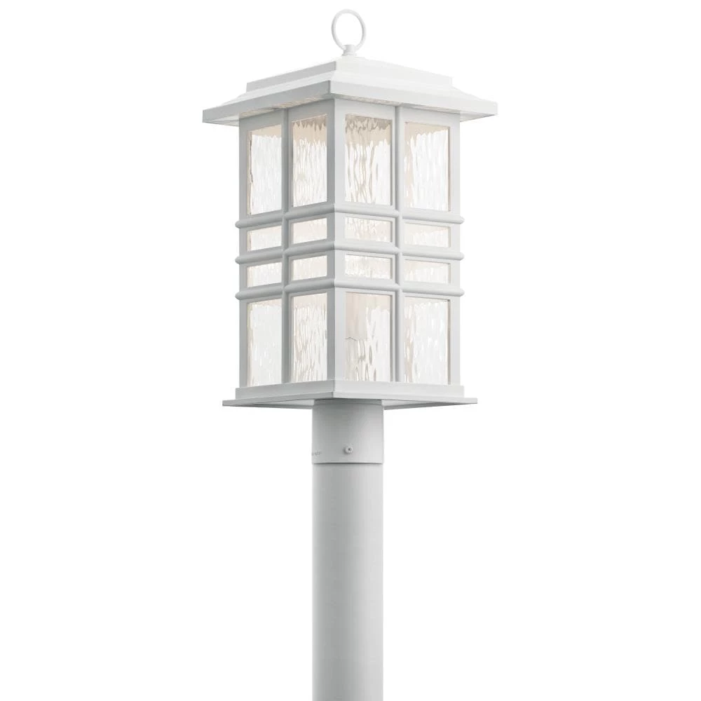 Kichler Post Light Parts Beacon Square 150-Watt 20.5-in White Craftsman Light Post Lantern 1 Kichler Post Light Parts Beacon Square 150-Watt 20.5-in White Craftsman Light Post Lantern