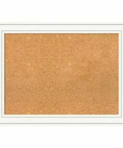 Amanti Art Memo Boards Craftsman White Frame Collection 32.88-in W x 24.88-in H Landscape or Portrait Bulletin Board