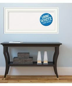 Amanti Art Memo Boards Craftsman White Frame Collection 34.88-in W x 16.88-in H Landscape or Portrait Bulletin Board -Craftsman Store 12051389