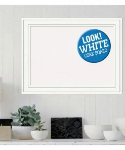 Amanti Art Memo Boards Craftsman White Frame Collection 32.88-in W x 24.88-in H Landscape or Portrait Bulletin Board 7 Amanti Art Memo Boards Craftsman White Frame Collection 32.88-in W x 24.88-in H Landscape or Portrait Bulletin Board -Craftsman Store 12051410