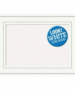 Amanti Art Memo Boards Craftsman White Frame Collection 22.88-in W x 16.88-in H Landscape or Portrait Bulletin Board