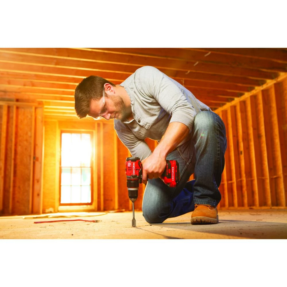 CRAFTSMAN Hammer Drills V20 1/2-in 20-volt Max Variable Speed Brushless Cordless Hammer Drill (2-Batteries Included) 11 CRAFTSMAN Hammer Drills V20 1/2-in 20-volt Max Variable Speed Brushless Cordless Hammer Drill (2-Batteries Included) - Image 11