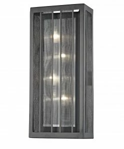 Z-Lite Wall Sconces Meridional 4-in W 1-Light Bronze Craftsman Wall Sconce