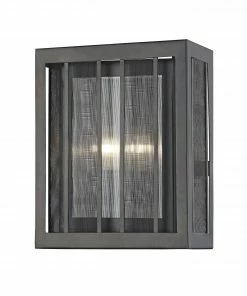 Z-Lite Wall Sconces Meridional 4-in W 1-Light Bronze Craftsman Wall Sconce