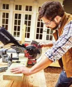 CRAFTSMAN Miter Saws V20 7-1/4-in 20-Volt Max Single Bevel Sliding Compound Cordless Miter Saw -Craftsman Store 12115368