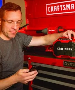 CRAFTSMAN Jobsite Radios V20 20-Volt Max Cordless Jobsite Bluetooth Speaker -Craftsman Store 12115510