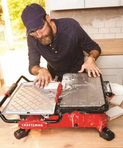 CRAFTSMAN Tile Saws 7-in 30-Amp Tabletop Sliding Table Tile Saw -Craftsman Store 12149584