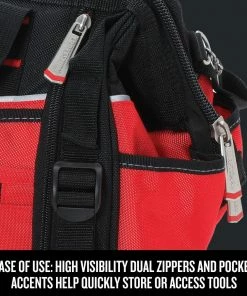 CRAFTSMAN Tool Bags VERSASTACK Red/Black Polyester 17-in Zippered Tool Bag 11 CRAFTSMAN Tool Bags VERSASTACK Red/Black Polyester 17-in Zippered Tool Bag -Craftsman Store 12182025