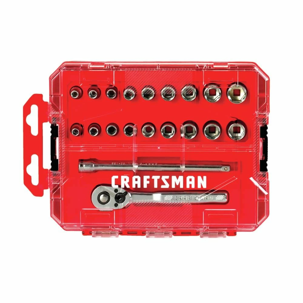 CRAFTSMAN Mechanics Tool Sets 20-Piece Standard (SAE) and Metric Combination Polished Chrome Mechanics Tool Set (1/4-in) 5 CRAFTSMAN Mechanics Tool Sets 20-Piece Standard (SAE) and Metric Combination Polished Chrome Mechanics Tool Set (1/4-in) - Image 5