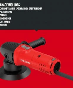 CRAFTSMAN Polishers 5-in Variable Speed Corded Polisher 12 CRAFTSMAN Polishers 5-in Variable Speed Corded Polisher -Craftsman Store 12191532