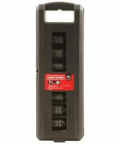 CRAFTSMAN Impact Sockets & Impact Socket Sets 7-Piece Standard (SAE) and Metric Combination 1/2-in Drive Set 6-Point Impact Socket Set -Craftsman Store 12258572