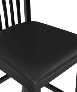 Linon Bar Stools Torino Craftsman Bar Stool Black Bar height (27-in to 35-in) Upholstered Bar Stool -Craftsman Store 12367021