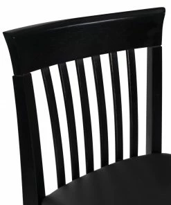 Linon Bar Stools Torino Craftsman Bar Stool Black Bar height (27-in to 35-in) Upholstered Bar Stool -Craftsman Store 12367022