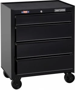 CRAFTSMAN Bottom Tool Cabinets 1000 Series 26.5-in W x 32.5-in H 4-Drawer Steel Rolling Tool Cabinet (Black) 31 CRAFTSMAN Bottom Tool Cabinets 1000 Series 26.5-in W x 32.5-in H 4-Drawer Steel Rolling Tool Cabinet (Black) -Craftsman Store 12459508 scaled