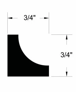 EverTrue Craftsman 3/4-in x 8-ft Unfinished Vinyl Cove Moulding 5 EverTrue Craftsman 3/4-in x 8-ft Unfinished Vinyl Cove Moulding -Craftsman Store 12492987