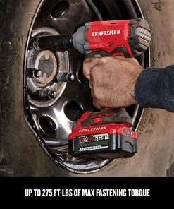 CRAFTSMAN Impact Wrenches V20-Amp 20-volt Max Variable Speed Brushless 1/2-in Drive Cordless Impact Wrench (Tool Only) -Craftsman Store 13734150